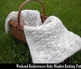 Weekend Basketweave Baby Blanket