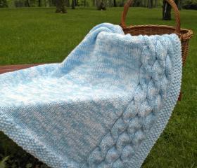 Cables on the Eastside Baby Blanket