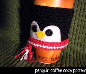 Penguin Coffee Cozy Pattern