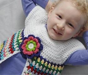 Pretty Posy Vest for Girls Crochet Pattern