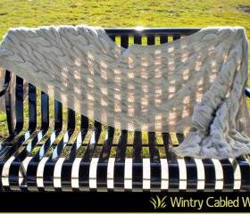 Wintry Cabled Wrap Knitting Pattern