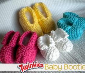Twinkies Baby Booties Knitting Pattern