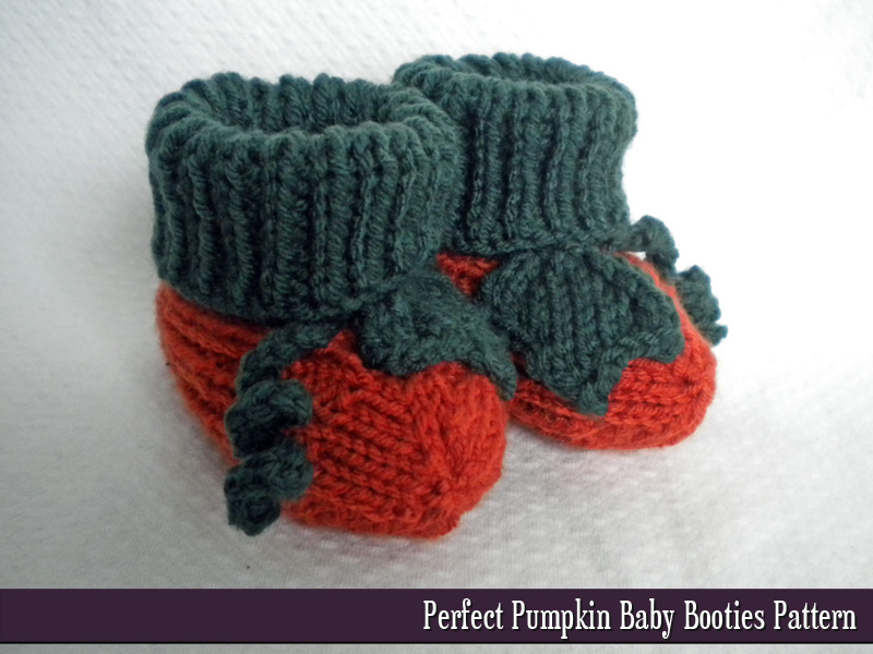 Pumpkin Baby Booties Knitting Pattern on Luulla