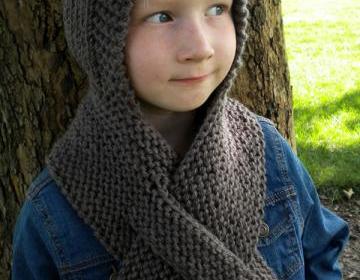 Pattern on Super easy scarf Scarf hooded Knitting Hooded Easy Luulla